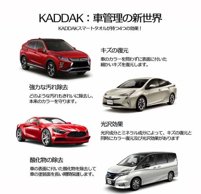 日本語 正規パッケージ品 Kaddak カダック 拭くだけで 車 の キズ や 汚れを 除去する スマートタオル Kaddakスマートタオル Kaddak2 の通販はau Pay マーケット チェンジングマイライフ