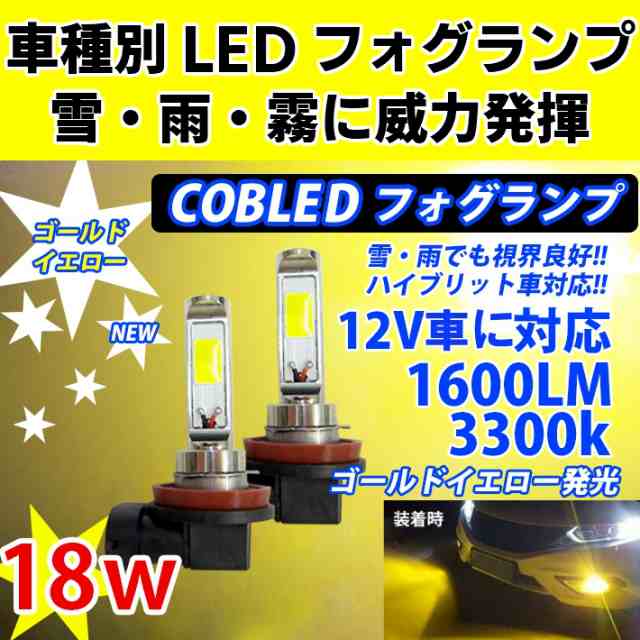 悪天候も視界良好 ゴールデンイエロー【 ハイラックス GUN125 H29.09〜 H8/H11/H16 】COB LED 車種別フォグ  角度調整可の通販はau PAY マーケット - グラムインターナショナル | au PAY マーケット－通販サイト