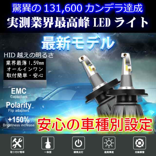 LEDヘッドライト アクア NHP10 H29.06〜 HIR2 車種別設定 最高峰 131