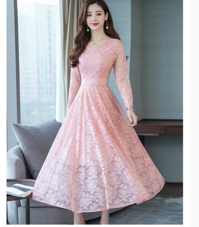 マキシ丈ワンピース レディース ロング丈長袖 レースワンピース 総レース フレア 着痩せ エレガント 女性 セレブワンピース 新作の通販はau Pay マーケット ヒナギクファッション