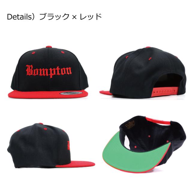 GANGSTAR スナップバックキャップ ブラック BOMPTON ボンプトン キャップ スナップバック 帽子 メンズ