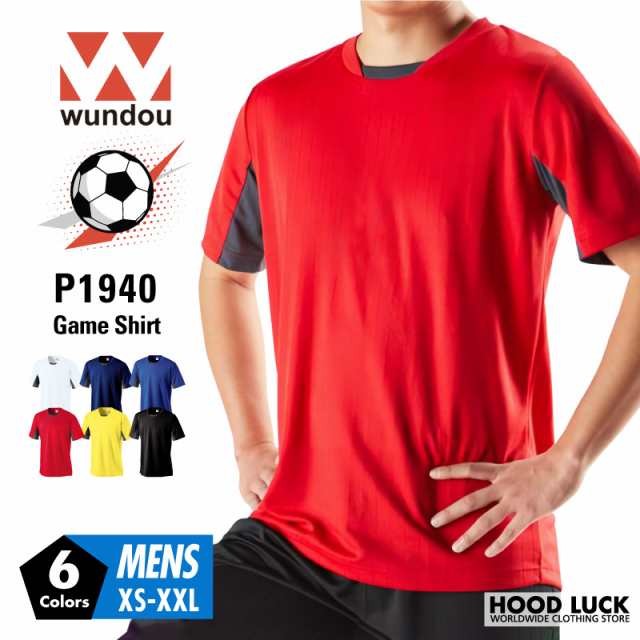 ドライ サッカー Tシャツ メンズ 大人半袖 WUNDOU 送料無料 ウンドウ