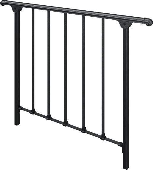 高級ロートアイアン調　アルミフェンス ヴァレンソールII TYPE-6 プラス１本支柱セット ベースプレート型　幅1270×高さ1100の通販は