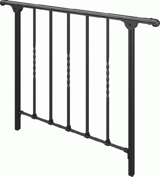 高級ロートアイアン調　アルミフェンス ヴァレンソールII TYPE-11　プラス１本支柱セット 埋め込み支柱型　幅1270×高さ800の通販は