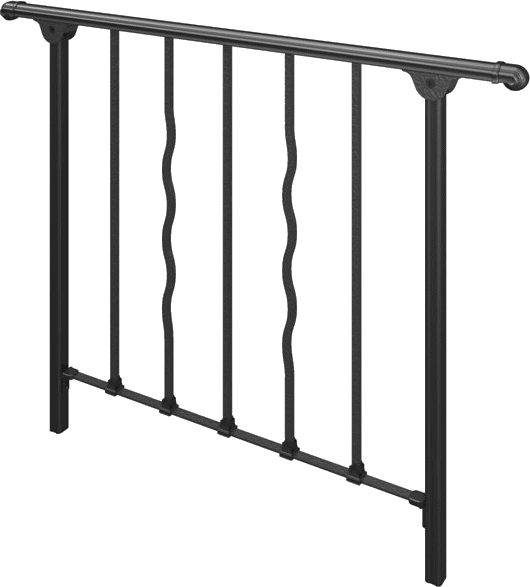 高級ロートアイアン調　アルミフェンス ヴァレンソールII TYPE-12　プラス１本支柱セット ベースプレート型　幅1270×高さ800の通販は 57,306円