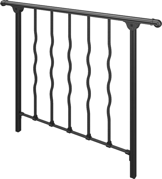 高級ロートアイアン調　アルミフェンス ヴァレンソールII TYPE-13　プラス１本支柱セット 埋め込み支柱型　幅1270×高さ800の通販は