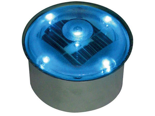 ソーラーライト Led 照明 埋込 駐車場 ライト 外灯 丸型 Sbh80rbl ブルー アプローチライト 誘導灯 照明器具 おしゃれの通販はau Pay マーケット エストアガーデン