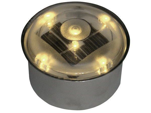 ソーラーライト Led 照明 埋込 駐車場 ライト 外灯 丸型 Sbh80ram アンバー アプローチライト 誘導灯 照明器具 おしゃれの通販はau Pay マーケット エストアガーデン