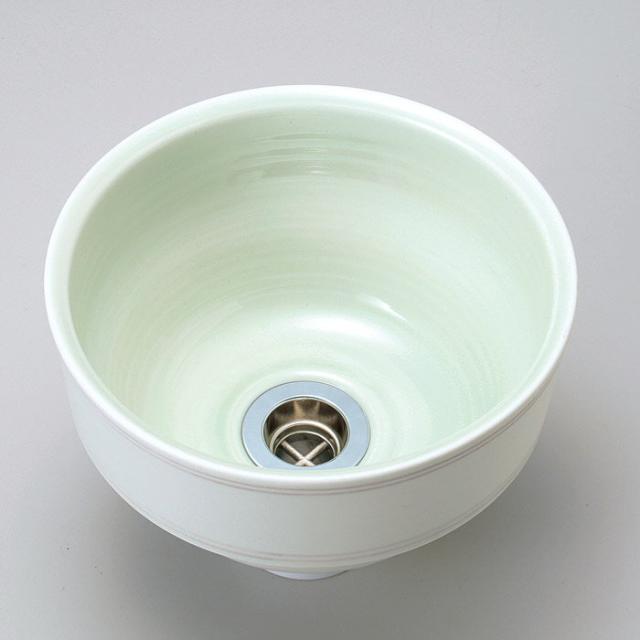手洗い鉢 陶器 ボール ボウル 手洗器 ピエニ ベッセル型 鋼 ハガネ (排水金具なし) 手作り ハンドメイド 最大径210ミリの通販は