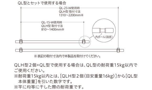 物干し 室内 物干し金物 川口技研 ホスクリーン 室内用物干し竿 QL型 専用フック 1セット（２個） QLH-Cr スタイリッシュ 室内干し  コンの通販はau PAY マーケット - ESTOAH.home エストアホーム | au PAY マーケット－通販サイト