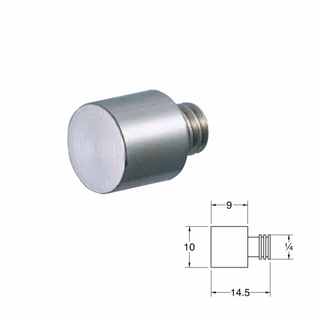 棚受け金具 おしゃれ 棚ダボ 10mm 男（オン） ニッケル 真鍮 200個単位 YAMAICHI YJ-5 内装工事 棚作り 可動棚 木工事 クローゼット 書斎