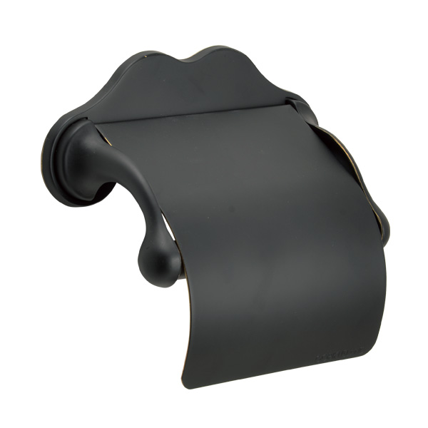 トイレットペーパーホルダー おしゃれ 真鍮 高級 TPH 2 BK ブラック仕上げ 艶消し 黒 マットブラック 幅125mm DIYの通販は