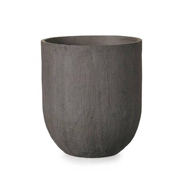 プランター 大型 植木鉢 円形 ファイバーポリレジン 鉢 おしゃれ ソンク ユーポット トール 直径360×高さ400 チャコールグレー 穴あり ガーデニング 園芸用品の通販は