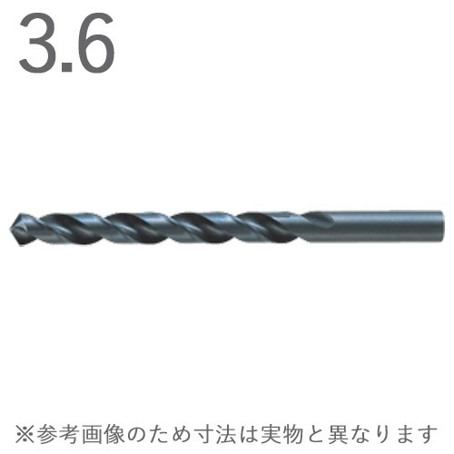 ステンレス用 コバルト KMC2 ストレートドリル 三菱マテリアル コバルトハイス KSDD0360 刃先径3.6×全長77.1×有効長49.1mm 10本1セット単位 ストレート軸 の通販は