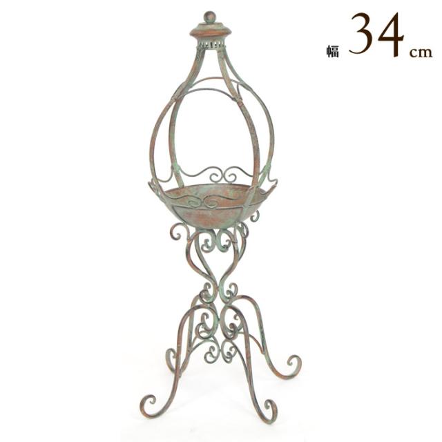 野鳥の餌台 鳥小屋 ガーデニング雑貨 フラワー スタンド 屋外 アイアン バードフィーダー スタンド L 幅34×奥行34×高さ67cm 1台単位 鳥のえさ入れ 害虫駆除にも 益鳥 害鳥 お庭 庭造りの通販は