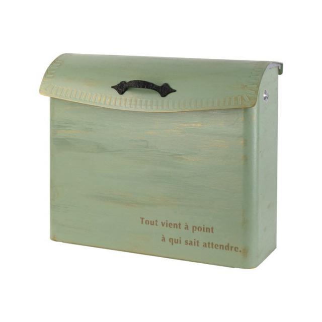 ポスト 郵便受け 壁掛け郵便ポスト 大型配達物対応クレール 鍵有り ブラッシュグリーンの通販は