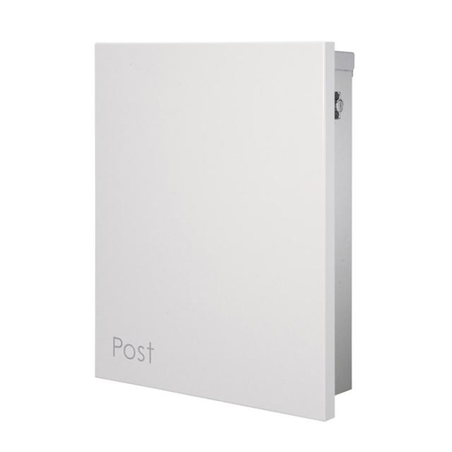 ポスト 郵便受け 壁掛け郵便ポスト デザインポスト ジョイ ホワイト (T型カムロック付)の通販は 36,773円