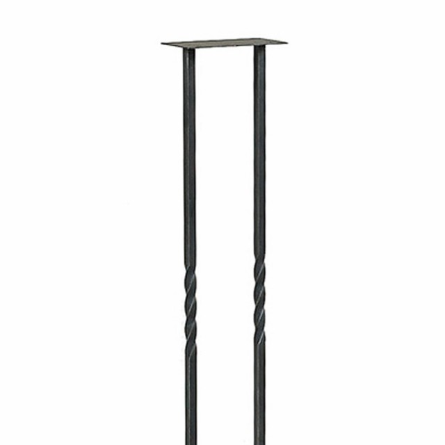 ポスト 郵便受け ポストスタンド クラシック 2型 黒艶消し＋シルバー古美仕上げの通販は 27,212円