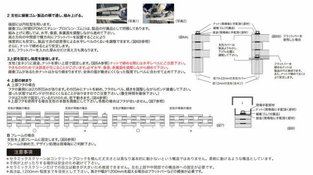 ブロック塀 アプローチ エントランス せっき質無釉ブロック セラミックスクリーンB 白土 10個セット単位 屋外壁 緩衝ゴム2個付 diy - 22