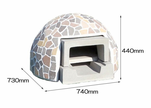 石窯 ピザ窯 家庭用石窯 プチドームカバーセット ナチュラル