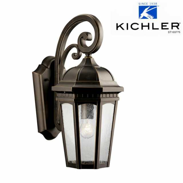 玄関照明 玄関 照明 LED 門柱灯 門灯 外灯 屋外 KIC-9033RZLD KICHLER キチラー ブラケット 照明器具 おしゃれ E26 LED電球