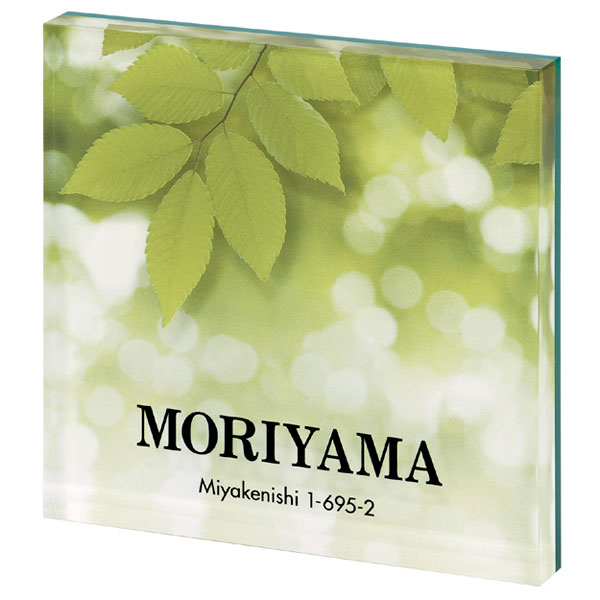 表札 戸建 おしゃれ アクリル表札 PYS-3-3 ブラック サインプレート ネームプレートの通販は