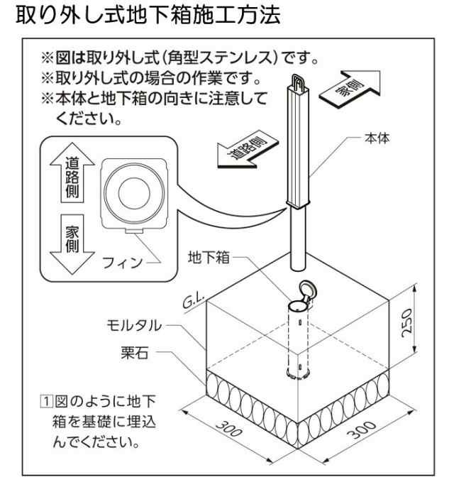 駐車場 ポール 駐車場フェンス ステンレスチェーンポール オプション 地下箱の通販はau Pay マーケット エストアガーデン