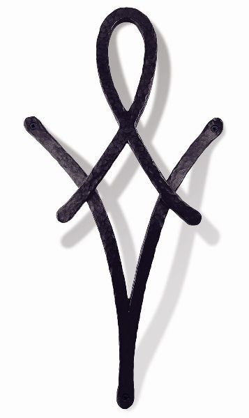 妻飾り 壁飾り IT4708 グラファイトブラック  シンボル アイアン風壁飾り アルミ鋳物 エクステリア 外壁工事の通販は