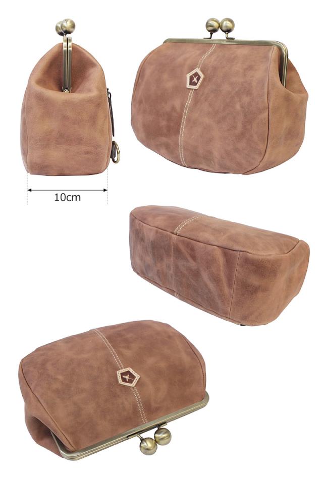 アインソフ Ain Soph 2WAY がま口リュック×ショルダーバッグ Hard Pull