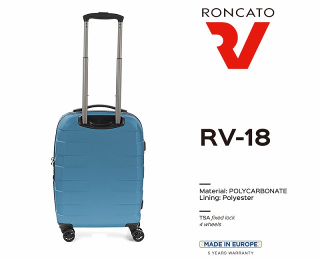 メーカー直送/ロンカート RONCATO スーツケース 30L RV-18 アールブイ・エイティーン 5803 ラッピング不可(北海道沖縄/離島別途送料)の通販はau PAY マーケット - おおかわカバン店Wowma店
