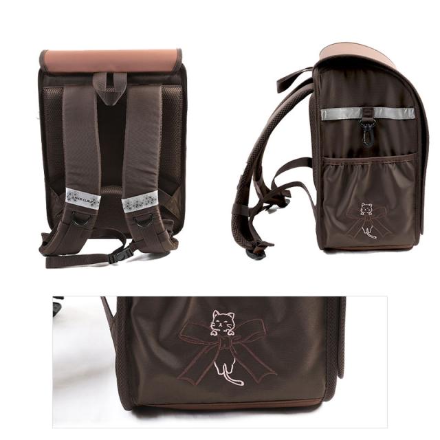 ナイスクラップ ランドサック NICE CLAUP 次世代型 ランドサック 18L ドリーミング NC410 ランドセルリュック　キッズ 子供　女の子 男の子 ブランド ネコ　リボン かわいい 通学かばん 通学リュック リュックサック A4ファイル(北海道沖縄/離島別途送料)_3