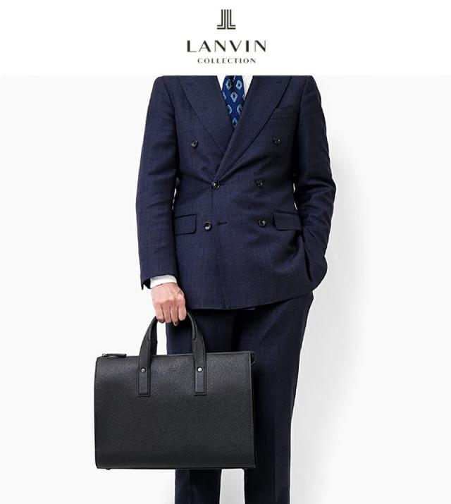 ランバン コレクション LANVIN COLLECTION ルーヴル 2WAY ショルダー レザービジネスバッグ A4 日本製 本革 牛革 メンズ 結婚式 冠婚葬祭 慶事 セカンドバッグ クラッチバッグ フォーマル 288522