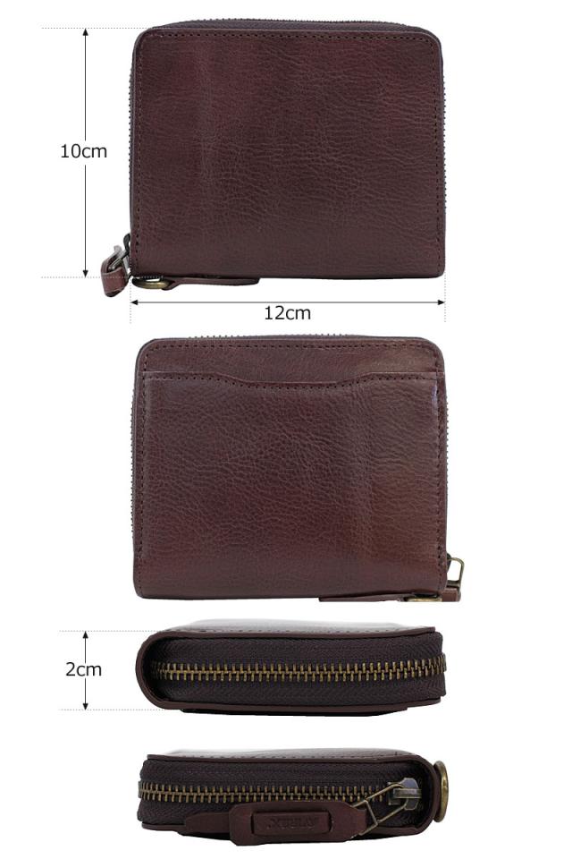 アビレックス アヴィレックス AVIREX ラウンドファスナー 2つ折り財布