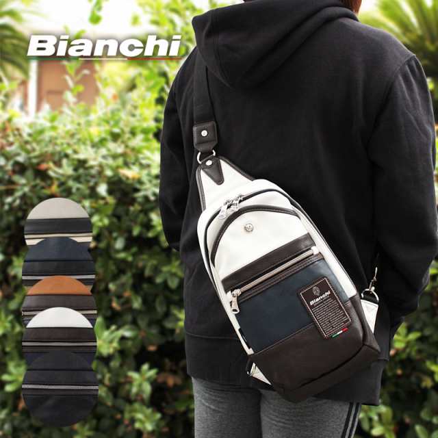 Bianchi ビアンキ ボディバッグ ワンショルダーバッグ A5 クロ TBPI02