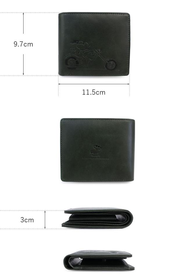 ピーナッツ PEANUTS スヌーピー SNOOPY 2つ折り財布 RIDER 73300