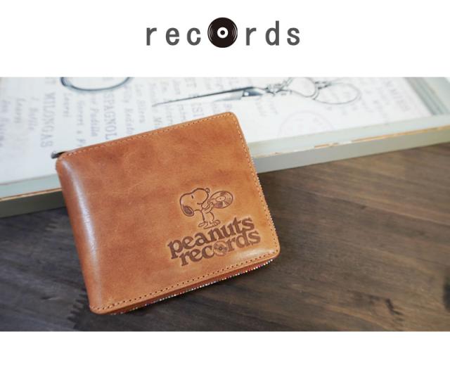 落花生 PEANUTS おせっかい SNOOPY ラウンドジッパー2つ折り紙入れ records 73380(北海道沖縄/離島別途貨物輸送) 定まり取りまわし店