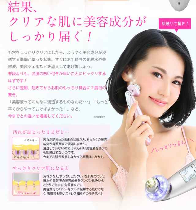 最新モデル 超音波 美顔器 スキンチェッカーセット【New美ルル belulu