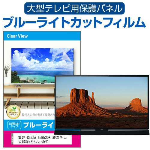 東芝 REGZA 65M530X 液晶テレビ保護パネル 65型 ブルーライトカット テレビ保護パネル 65インチ 保護 フィルム 画面 モニター 破損 防止