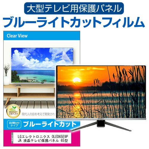 LGエレクトロニクス OLED65E9PJA 液晶テレビ保護パネル 65型 ブルーライトカット テレビ保護パネル 65インチ 保護 フィルム 画面 モニター 破損 防止 の通販は