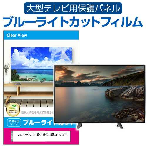 ハイセンス 65U7FG [65インチ] 液晶テレビ保護パネル 65型 ブルーライトカット メール便送料無料