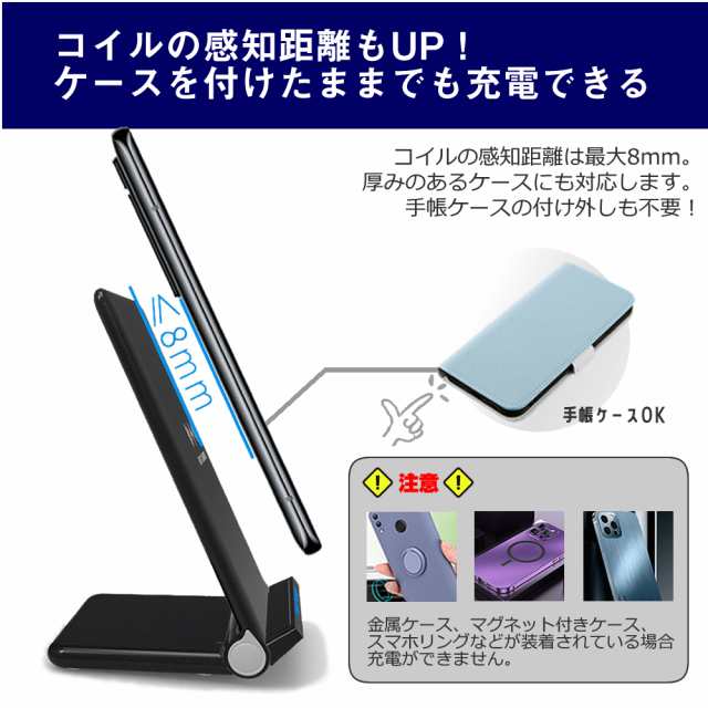 LGエレクトロニクス G8X ThinQ [6.4インチ] 機種で使える 置くだけ充電 ワイヤレス 充電器 と 反射防止 液晶保護フィルム  セット｜au PAY マーケット