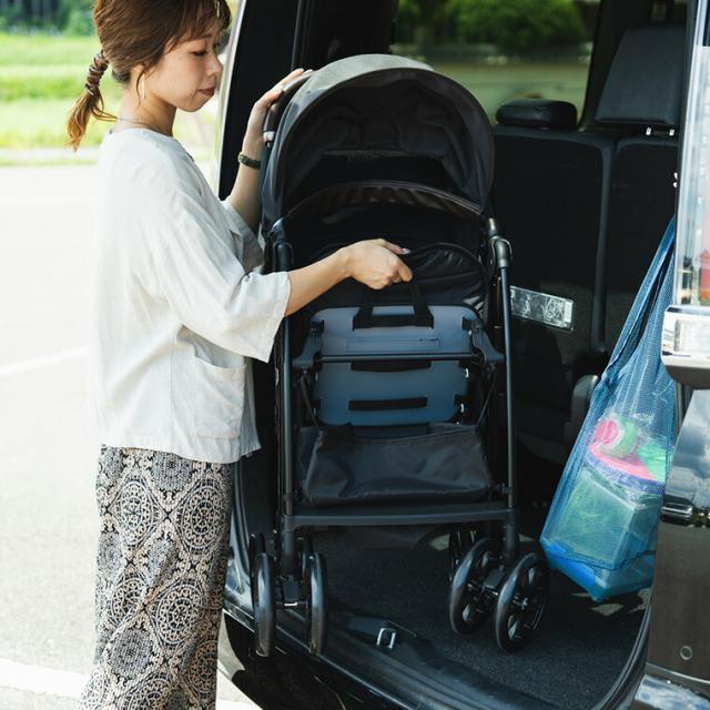 【未使用級】コンビ　アクビィプラスAN レザー調ハンドル ベビーカー　軽量 未使用級】コンビ アクビィプラスAN レザー調ハンドル ベビーカー 軽量