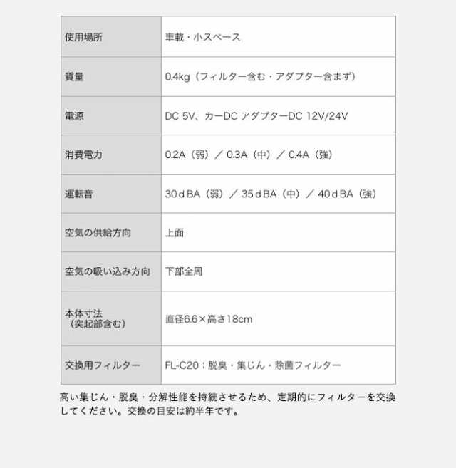 送料無料 新築祝い 結婚祝い 出産祝い cado カドー 空気清浄機 車載・小スペース MP-C20U の通販はau PAY マーケット  ソムリエ＠ギフト au PAY マーケット－通販サイト