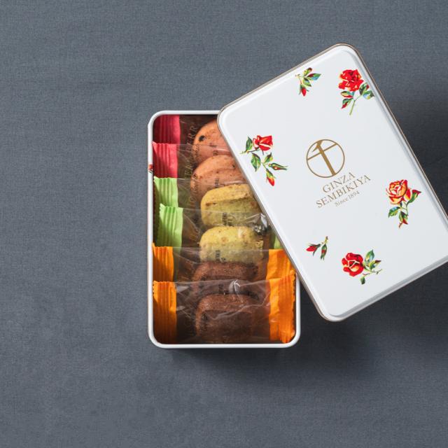 新品　千疋屋　缶入り銀座クッキー　6点まとめて　プチギフト　菓子缶　焼き菓子 楽天市場】〜 銀座千疋屋 缶入り 銀座クッキー ＼お買い物