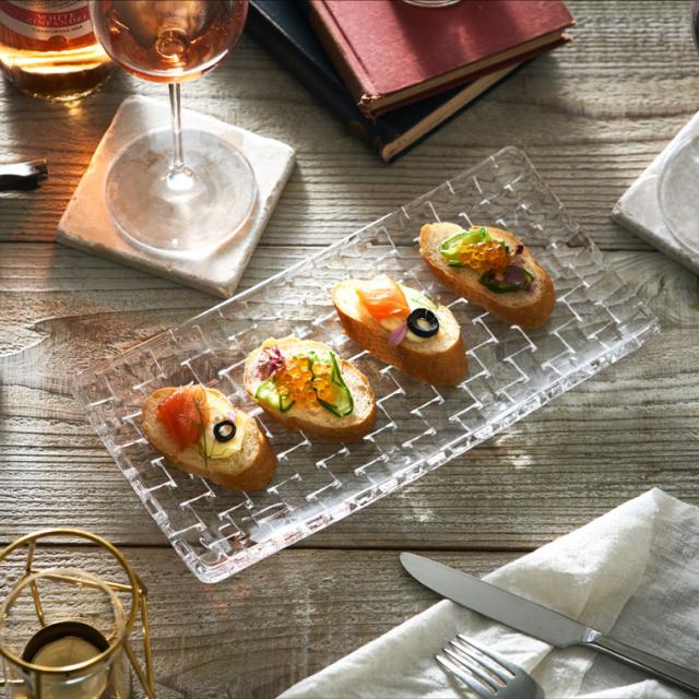 ナハトマン ボサノバ レクタングラー プレート 28cm 1枚入