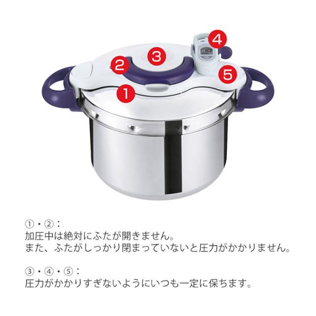 ティファール T-fal 圧力鍋 クリプソ 4.5L 送料込み