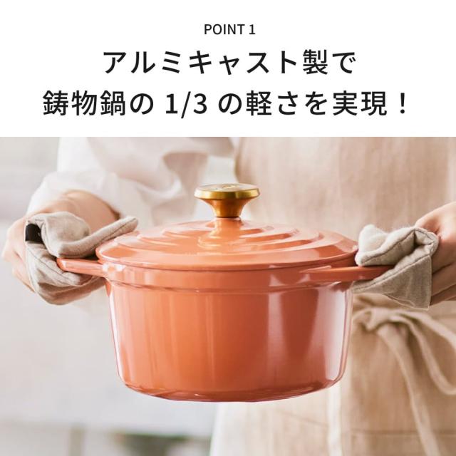 ティファール T-fal キャストライン エアココット IHココット鍋 24cm