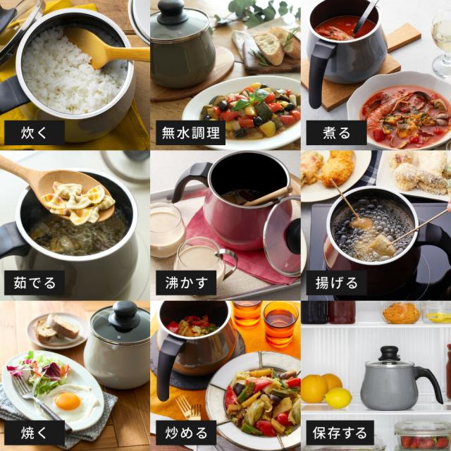 WMF ヴェーエムエフ フュージョンテック ミネラル マルチポット 14cm ガラス蓋付き 送料無料 IH・ガス火対応 片手鍋 揚げ物 煮込み 鍋 ケトル ガラス蓋付き 無水鍋 kettle_13