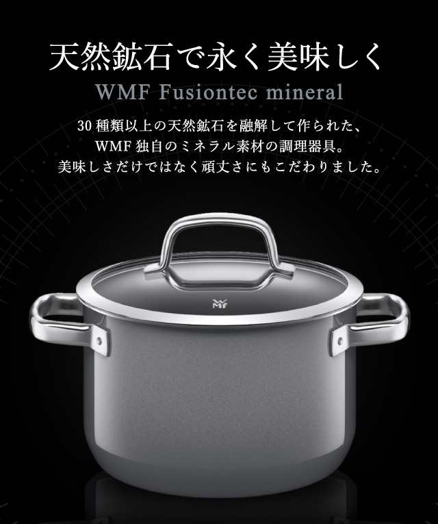 フュージョンテック ミネラル ハイキャセロール 20cm - 調理器具