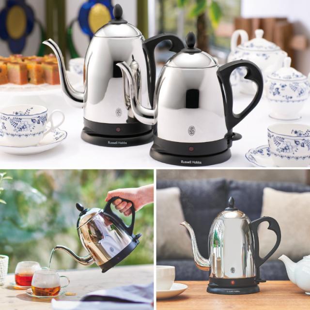 送料無料 ラッセルホブス ケトル ステンレス Russell Hobbs カフェケトル 0.8L 7408JP 7408JP-88 電気ケトル 電気ポット コーヒー ハンドドリップ やかん シンプル おしゃれ キッチン家電 kettle 誕生日プレゼント_7